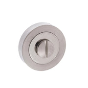 Atlantic Mediterranean WC Turn and Release on Round Rose - Satin Nickel/Polished Nickel