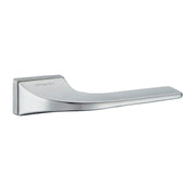 Atlantic Oro & Oro Oia Lever Door Handle on Square Rose - Satin Chrome