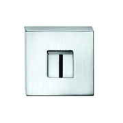 Atlantic Tupai Rapido Curva/QuadraLine WC Turn on Square Rose (bolt through fixing only) - Bright Polished Chrome