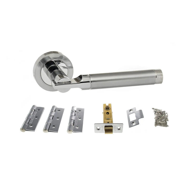 Atlantic Dakota Door Pack Bundle (2.5" Latch, 3"x2" Hingesx3)