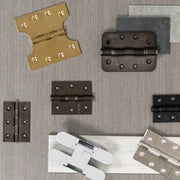 Atlantic Radius Corner Ball Bearing Hinges Grade 13 Fire Rated 4" X 3" X 3mm set of 3