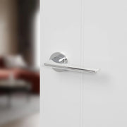 Atlantic Forme Boston Lever Door Handle on Minimal Round Rose