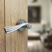 Atlantic Old English Richmond Door Handle Pack (Latch Set - 3" CE Latch, 4" Slim Knuckle Hinges x2)