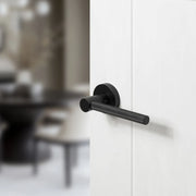 Atlantic Oro & Oro Stradi Lever Door Handle on Round Rose