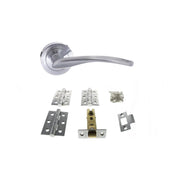 Atlantic STATUS Arizona Door Handle Pack (Latch Set - 2.5" CE Latch, 3" Fire Rated Hinges x3)