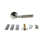 Atlantic STATUS Dakota Door Handle Pack (Latch Set - 3" CE Latch, 3" Fire Rated Hinges x3)