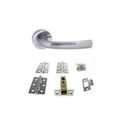 Atlantic STATUS Nevada Door Handle Pack (Latch Set - 2.5" CE Latch, 3" Fire Rated Hinges x3)