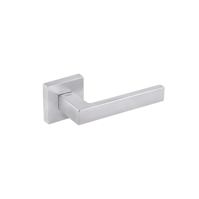 Atlantic Tupai Rapido QuadraLine Rillo Lever Door Handle on Square Rose