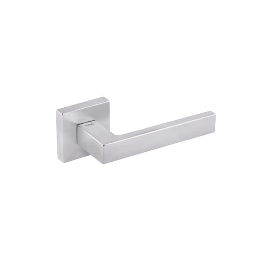 Atlantic Tupai Rapido QuadraLine Rillo Lever Door Handle on Square Rose
