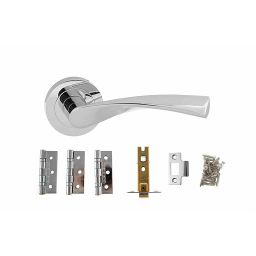 Atlantic Aqua Door Pack Bundle (2.5" Latch, 3"x2" Hingesx3)