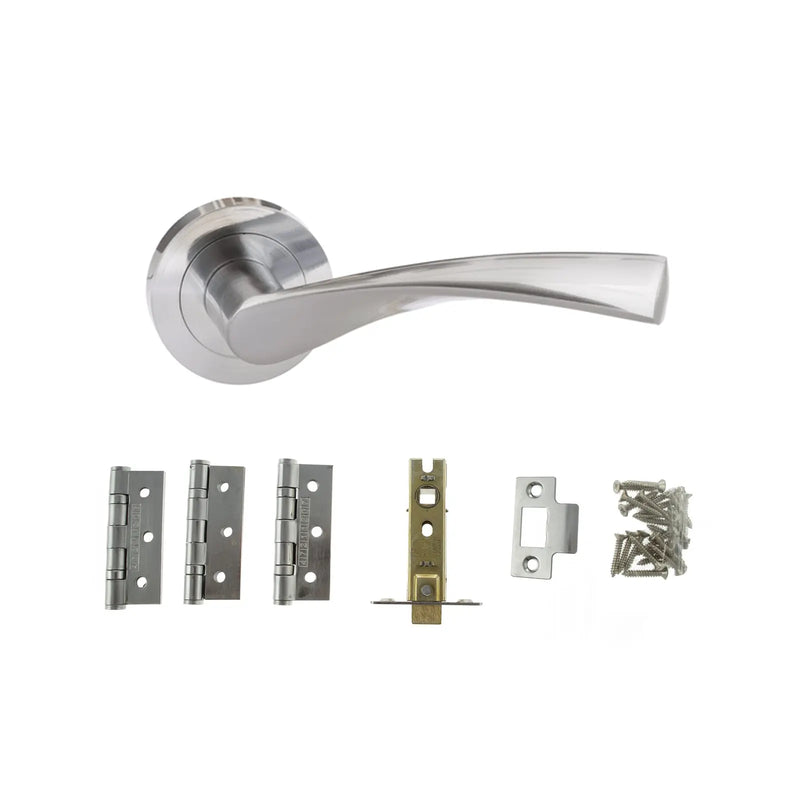 Atlantic Aqua Door Pack Bundle (2.5" Latch, 3"x2" Hingesx3)