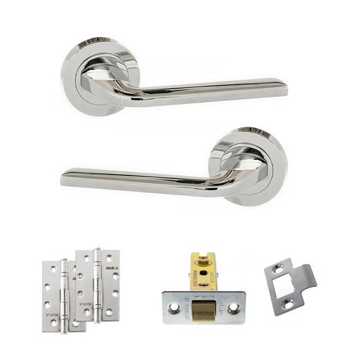 Atlantic Eco Surf Door Handle Pack (Latch Set - 2.5" CE Latch, 4" Slim Knuckle Hinges x2)