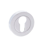 Atlantic Millhouse Brass Euro Escutcheons on Round Rose