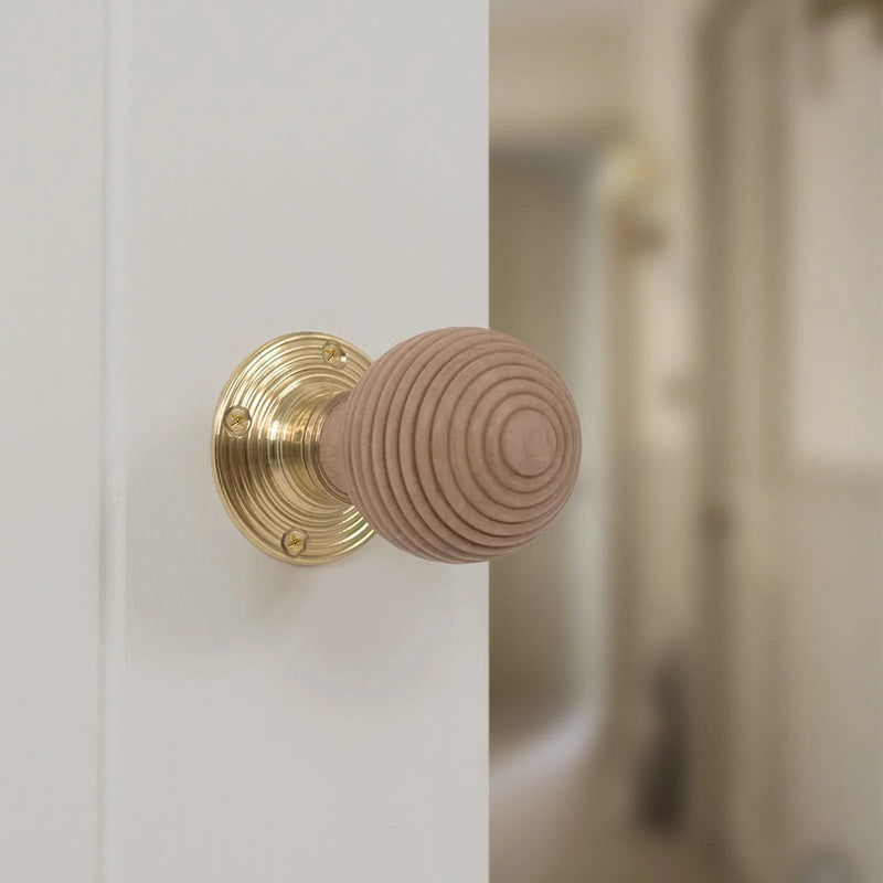 Atlantic Old English Bridlington Door Knob Pack (Lock Set - Horizontal Bathlock, 3" Fire Rated Hinges x3)