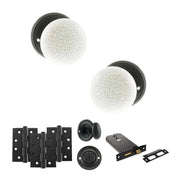 Atlantic Old English Skipton Door Knob Pack (Lock Set - Horizontal Bathlock, 4" Fire Rated Hinges x3)