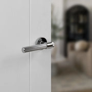 Atlantic Senza Pari Fasana Door Handle Pack (3 Lever Lock Set - 2.5" CE Sashlock, 4" Fire Rated Hinges x3)