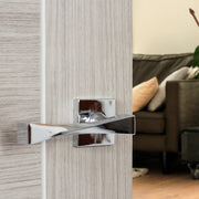 Atlantic Senza Pari Guido Door Handle Pack (Euro Lock Set - 2.5" CE Sashlock, 4" Fire Rated Hinges x3)