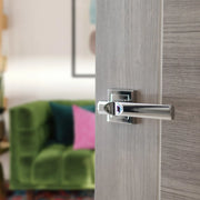 Atlantic STATUS Kansas Door Handle Pack (3 Lever Lock Set - 2.5" CE Sashlock, 4" Fire Rated Hinges x3)