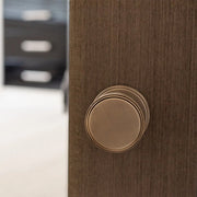 Atlantic Millhouse Brass Harrison Brass Knurled Mortice Knob on Concealed Fix Rose