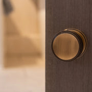 Atlantic Millhouse Brass Harrison Solid Brass Knurled Mortice Door Knob on Concealed Fix Rose