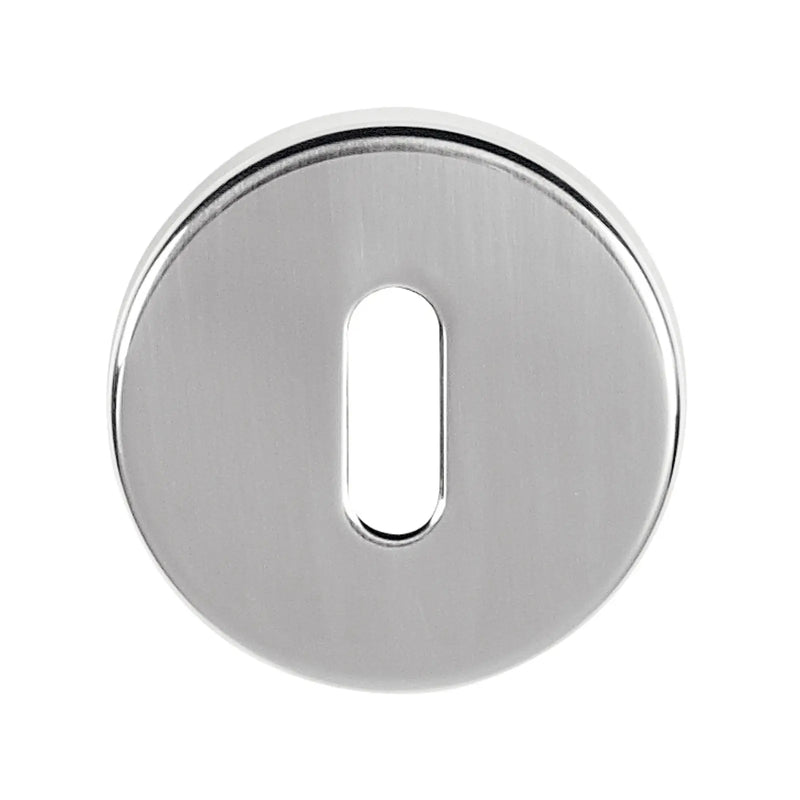 Atlantic Tupai Rapido CurvaLine Key Escutcheons on Round Rose