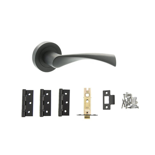 Atlantic Colorado Door Pack Bundle (2.5" Latch, 3"x2" Hingesx3)