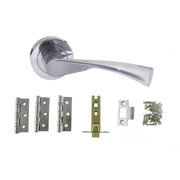 Atlantic Colorado Door Pack Bundle (2.5" Latch, 3"x2" Hingesx3)