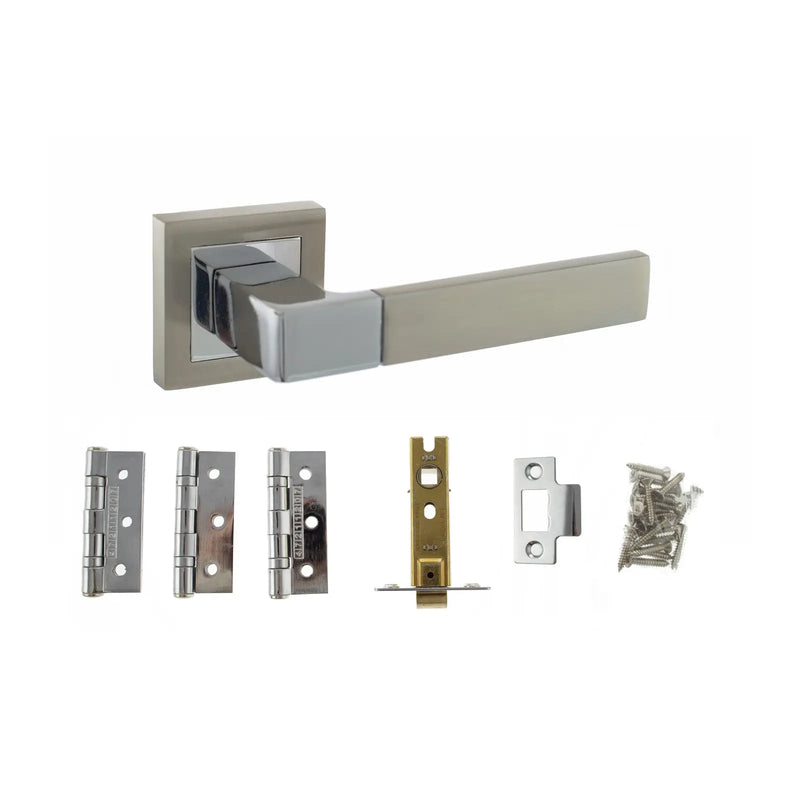 Atlantic Montana Door Pack Bundle (2.5" Latch, 3"x2" Hingesx3)