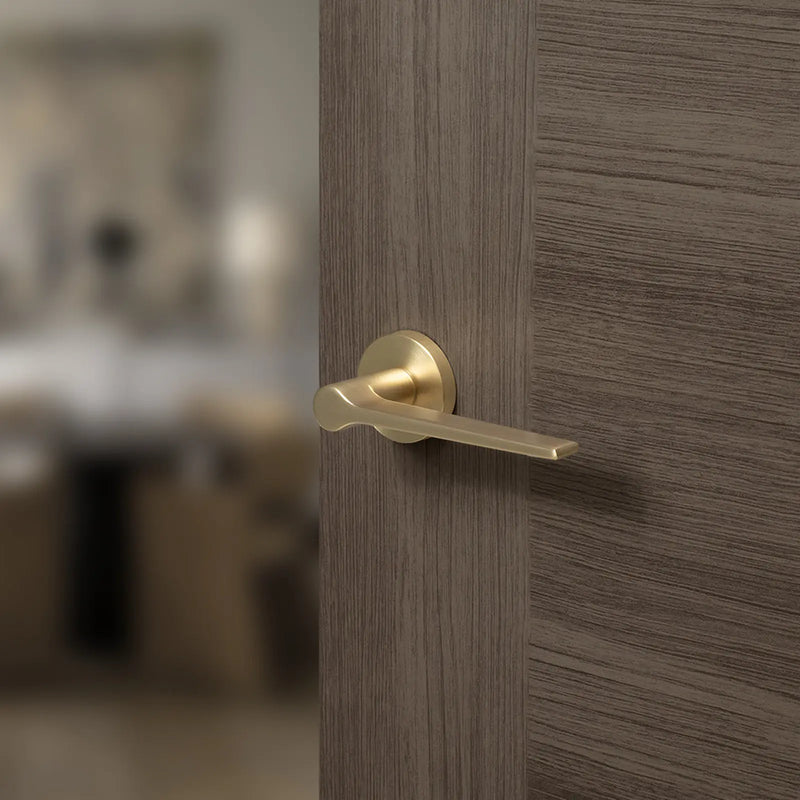 Atlantic Senza Pari Laviano Door Handle Pack (3 Lever Lock Set - 3" CE Sashlock, 4" Fire Rated Hinges x3)