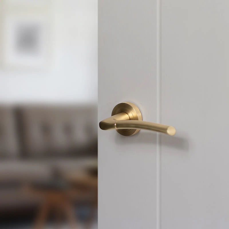 Atlantic STATUS Indiana Door Handle Pack (Latch Set - 2.5" CE Latch, 3" Fire Rated Hinges x3)