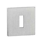 Atlantic Tupai Rapido 5S Line Key Escutcheons on 5mm Slimline Square Rose