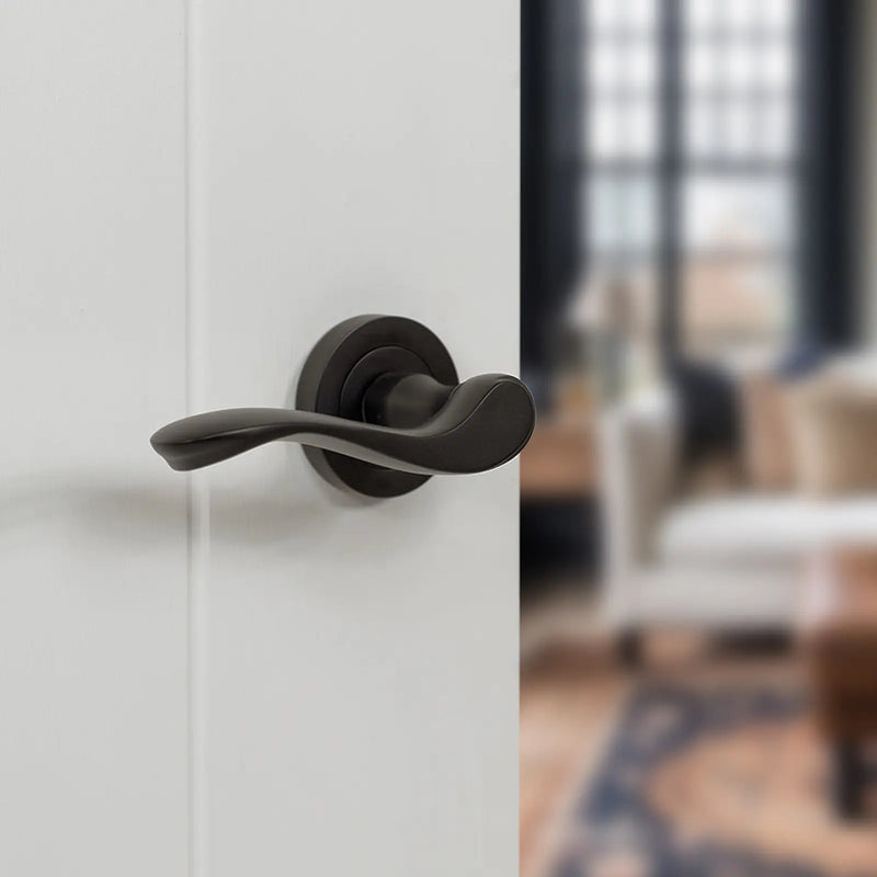 Atlantic Old English Warwick Door Handle Pack (Euro Lock Set - 2.5" CE Sashlock, 3" Fire Rated Hinges x3)