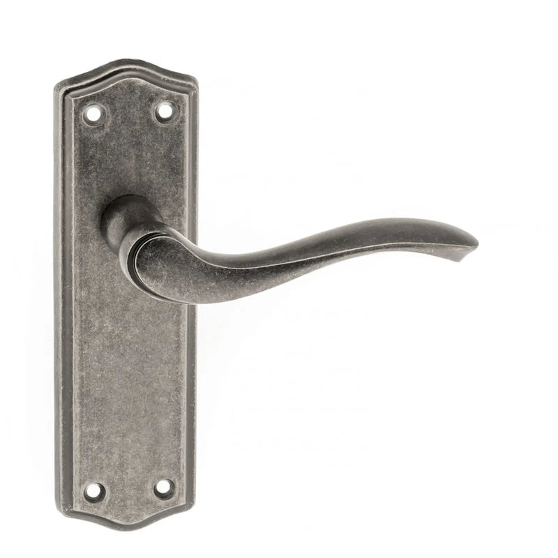 Atlantic Old English Warwick Latch Lever Door Handle on Backplate