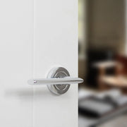 Atlantic STATUS Alabama Door Handle Pack (Bathroom Set - 3" CE Bathroom Lock, 4" Slim Knuckle Hinges x2)