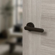 Atlantic STATUS Carolina Door Handle Pack (Bathroom Set - 2.5" CE Bathroom Lock, 3" Fire Rated Hinges x3)