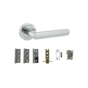 Atlantic STATUS Carolina Door Handle Pack (Latch Set - 2.5" CE Latch, 3" Fire Rated Hinges x3)