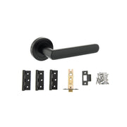 Atlantic STATUS Carolina Door Handle Pack (Latch Set - 3" CE Latch, 3" Fire Rated Hinges x3)