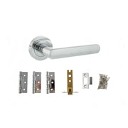 Atlantic STATUS Carolina Door Handle Pack (Latch Set - 3" CE Latch, 3" Fire Rated Hinges x3)