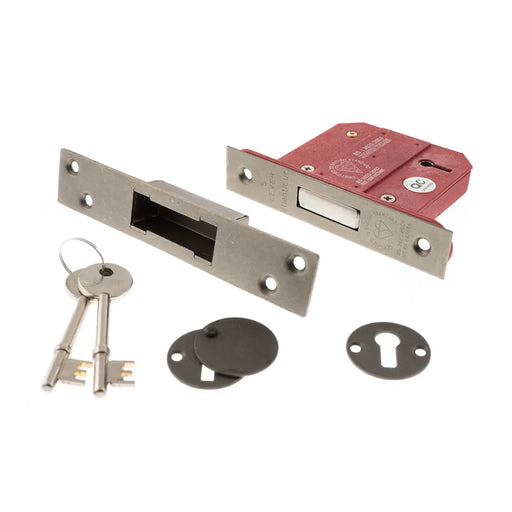 Atlantic 5 Lever Key Deadlock [BS] 3"