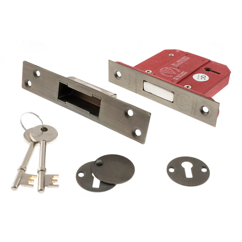 Atlantic 5 Lever Key Deadlock [BS] 3"