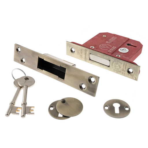 Atlantic 5 Lever Key Deadlock [BS] Keyed Alike 3"