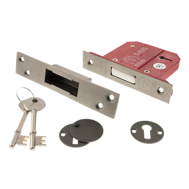 Atlantic 5 Lever Key Deadlock [BS] Keyed Alike 3"