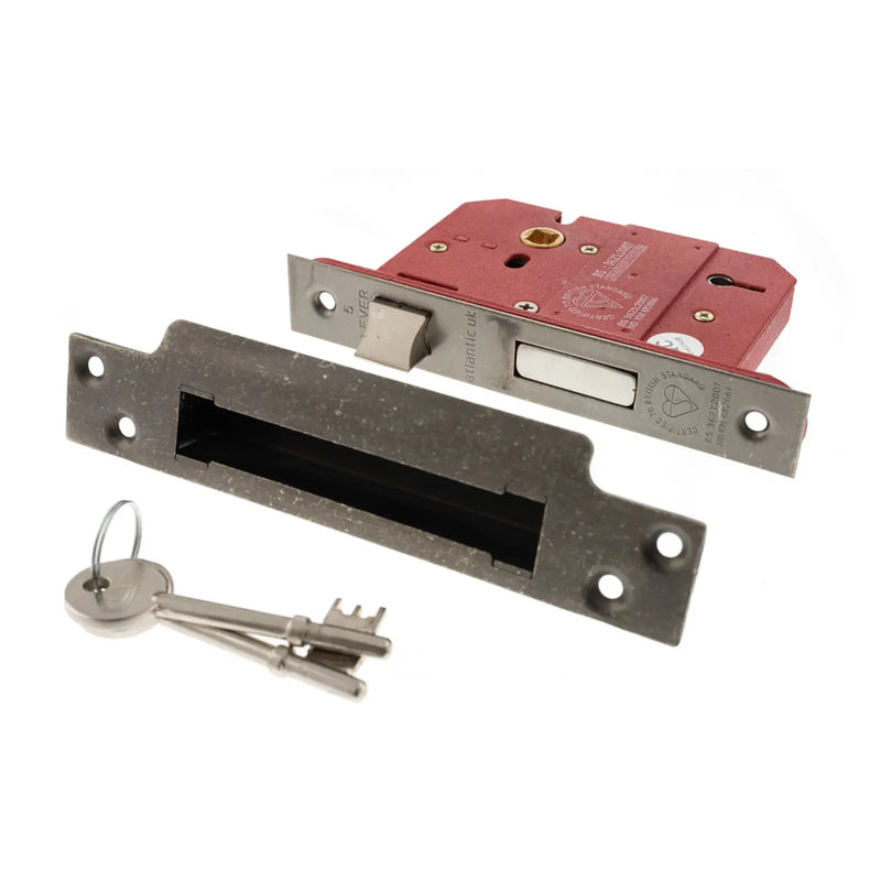 Atlantic 5 Lever Key Sashlock [BS] Keyed Alike 2.5"