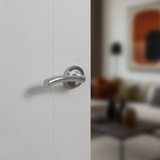 Atlantic STATUS Texas Door Handle Pack (Bathroom Set - 2.5" CE Bathroom Lock, 4" Slim Knuckle Hinges x2)