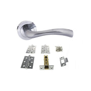 Atlantic STATUS Texas Door Handle Pack (Latch Set - 3" CE Latch, 3" Fire Rated Hinges x3)