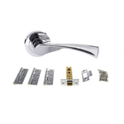 Atlantic STATUS Colorado Door Handle Pack (Latch Set - 2.5" CE Latch, 3" Fire Rated Hinges x3)