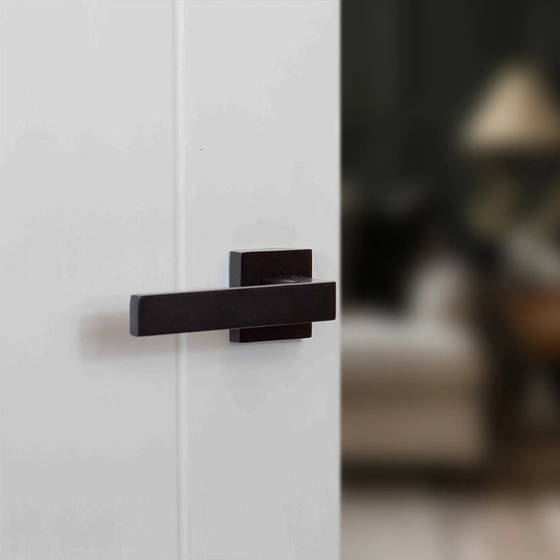 Atlantic STATUS Montana Door Handle Pack (Euro Lock Set - 2.5" CE Sashlock, 4" Slim Knuckle Hinges x2)