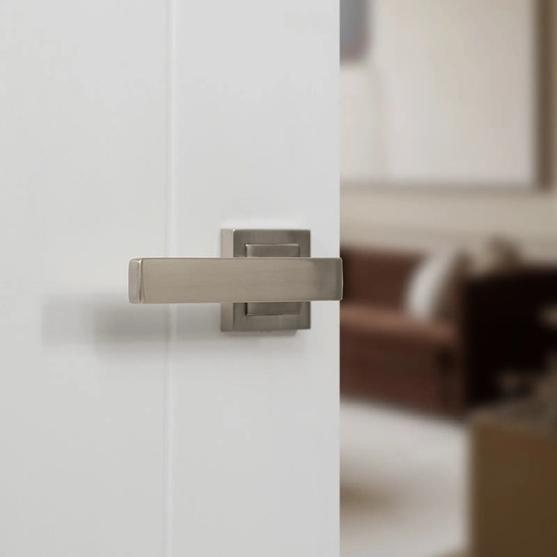 Atlantic STATUS Montana Door Handle Pack (Euro Lock Set - 2.5" CE Sashlock, 4" Fire Rated Hinges x3)