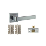 Atlantic STATUS Montana Door Handle Pack (Latch Set - 3" CE Latch, 4" Slim Knuckle Hinges x2)