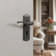 Atlantic Old English Warwick Door Handle Pack (3 Lever Lock Set - 2.5" CE Sashlock, 4" Slim Knuckle Hinges x2)